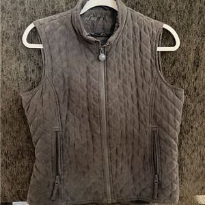 Quilted Gray Vest for Women